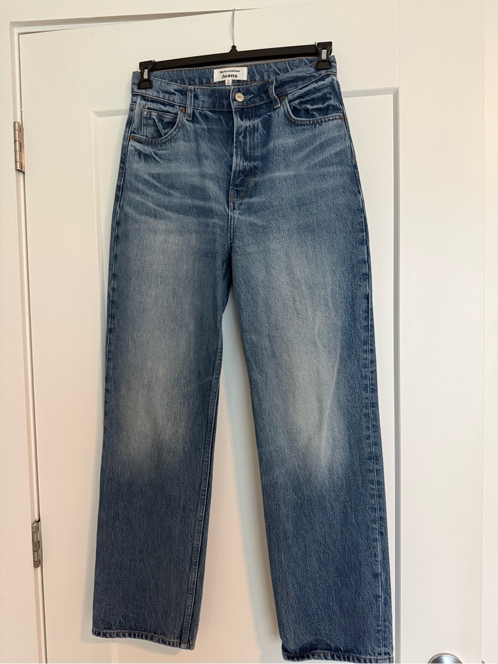Reformation Abby High Rise Straight Jeans